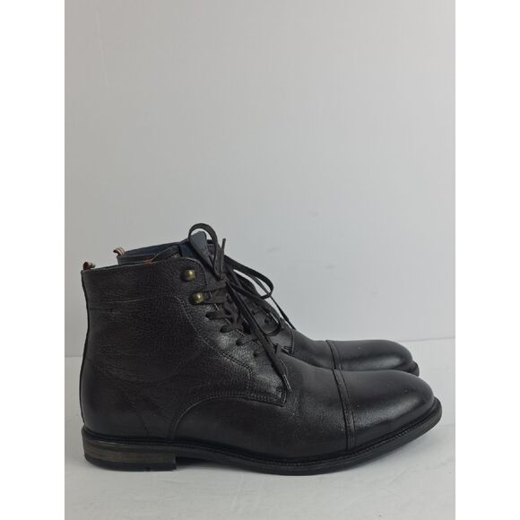 Ambitious Lace Up Leather Cap Toe Men\'s Ankle Boots Size EU 43. US 10 main image 13